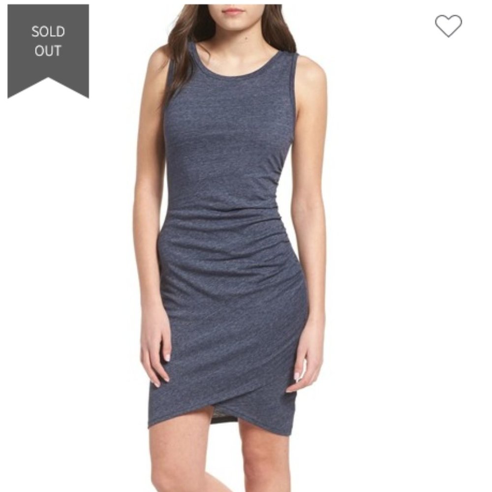 Leith Ruched Body-Con Tank Dress XS